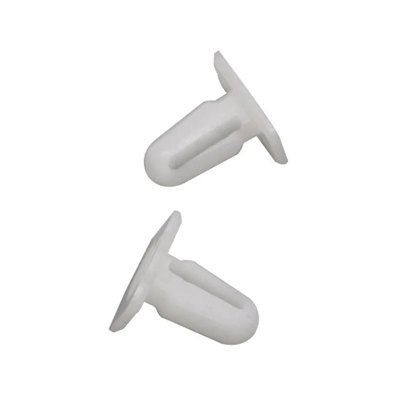 Black PA66 plastic automotive clip nails for trim panel attachment, D318 style, 60 pieces