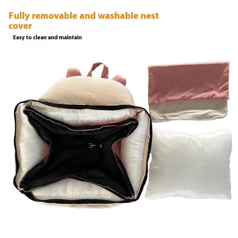 Removable washable car dog kennel in beige colour with medium and large size options
