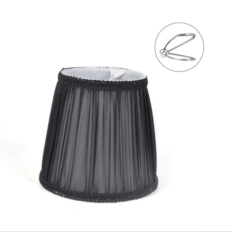 Purple Wheat fabric lampshade for crystal wall lamp in dark blue, white, and black colours
