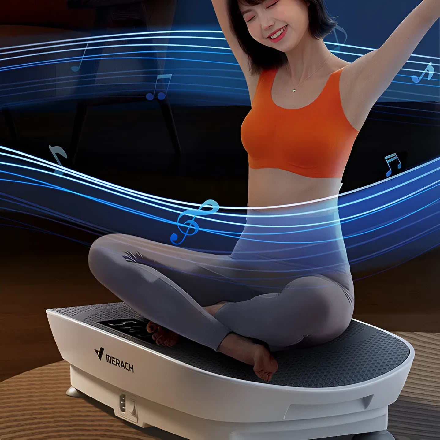 Grey portable power board with US plug socket showing dimensions of 58cm by 38cm