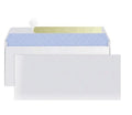 Blue self-adhesive confidential envelope with anti-opening security packaging, size 105mm by 240mm.