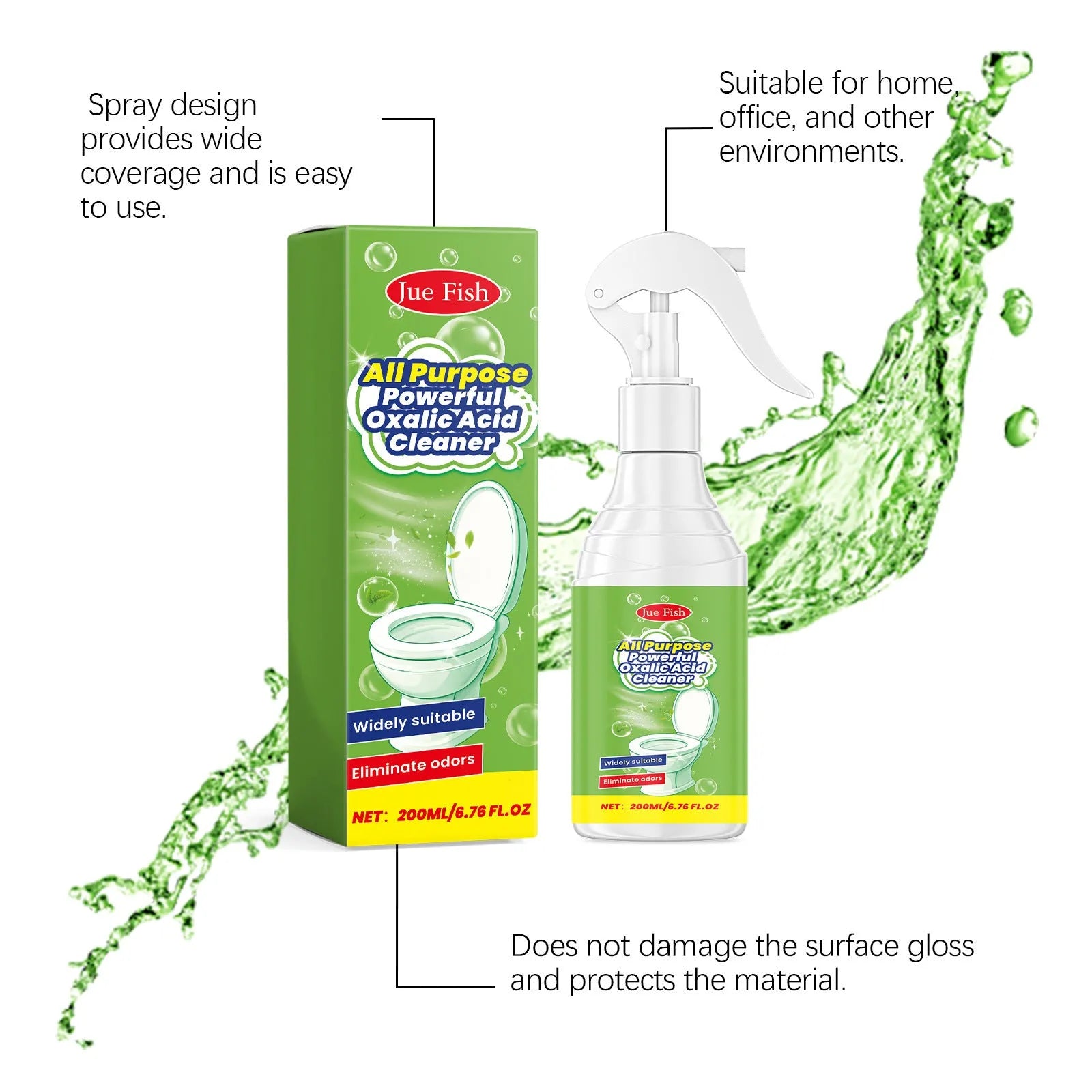 200ml multi-function household grease cleaning spray bottle for kitchens
