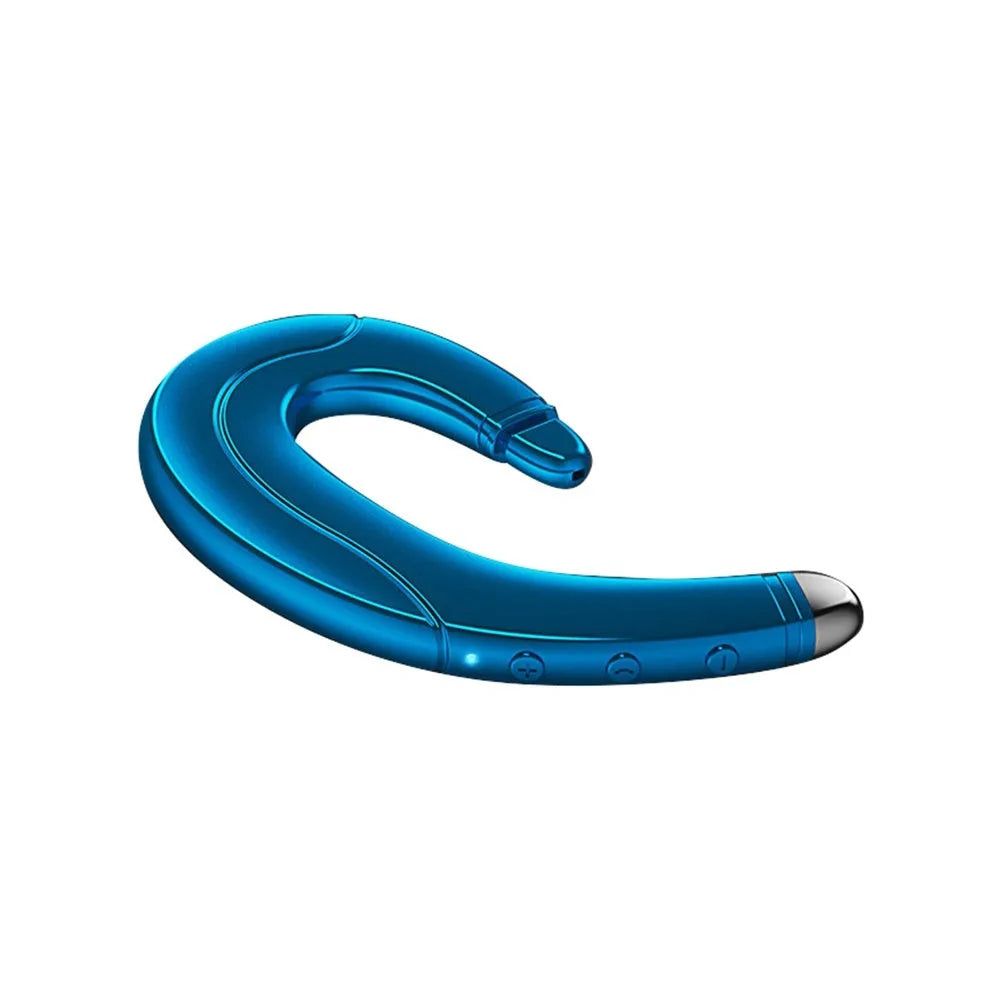 Single-ear Bluetooth driving headset in black colour with out-of-ear mounted design