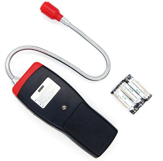 AS8800L portable flammable gas detector with LED alarm lights displaying on front panel