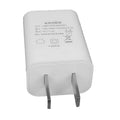 White 5V 1A USB wall charger with CE and FCC certification marks.