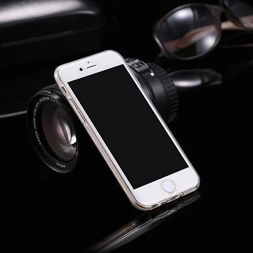 360 degree all inclusive TPU phone case for iPhone in simple design front and back covers colour options