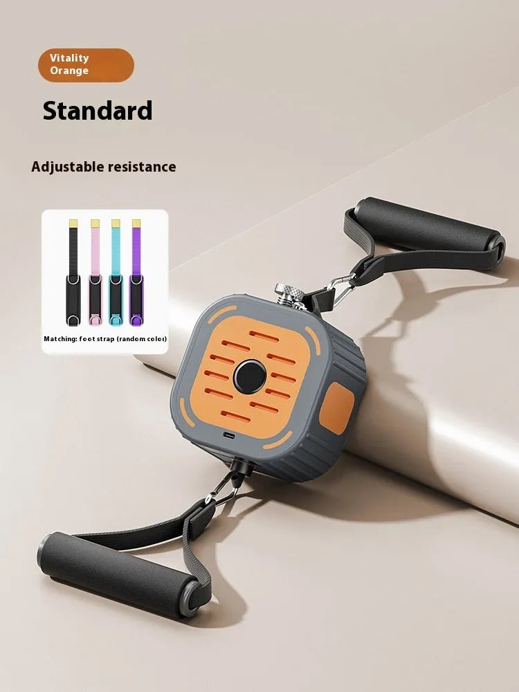 Power pump chest expander strength training equipment in vibrant orange colour