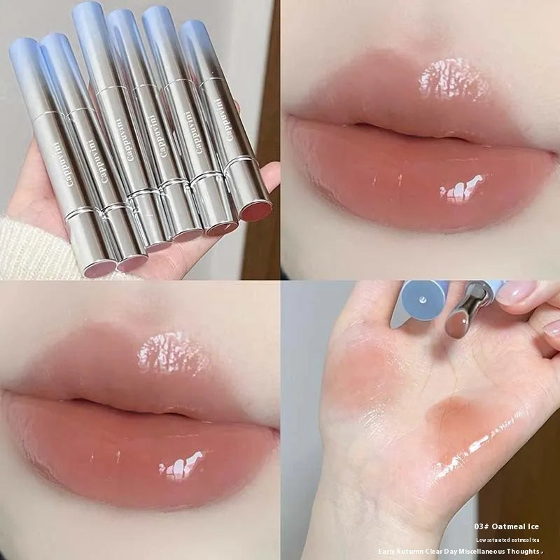 Mirror Water Light Lipstick in six colours including Almond Ice and Raspberry Ice