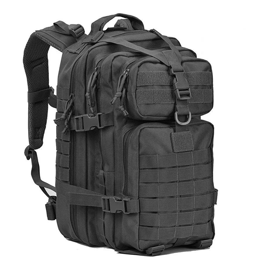 Sports Outdoor Fan Army Tactical Backpack 45L MOLLE Camouflage Backpack Black