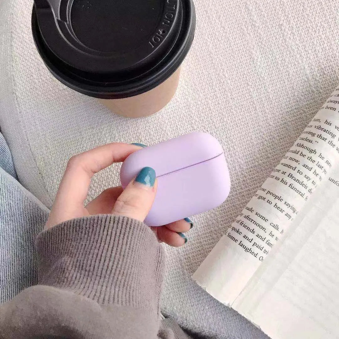 Plastic protective case for Apple AirPods Pro and AirPods 3 in various colours.