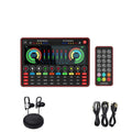 G4 professional live sound card with colour LCD screen, tuning knobs, and included microphone and cables