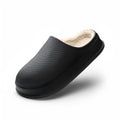 EVA autumn winter waterproof non-slip warm home cotton slippers for couples, dark grey colour, size 42-43