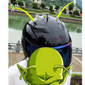Yellow silicone sunflower helmet decoration with suction cup for motorcycle and bicycle helmets