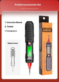 Portable zero line detection pen with LCD display for 12V to 300V voltage measurement