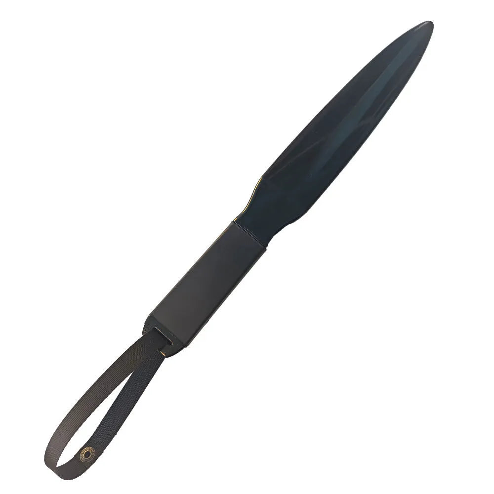 Blue handled nylon dog break stick for training small and medium dogs.