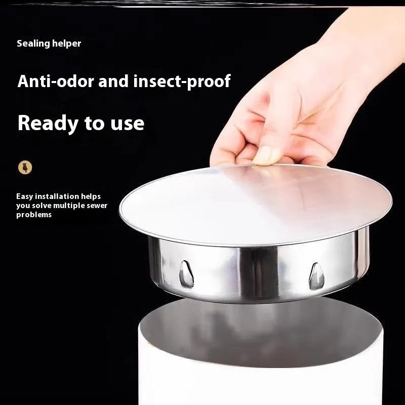Stainless steel deodorant floor drain cover with modern simple design