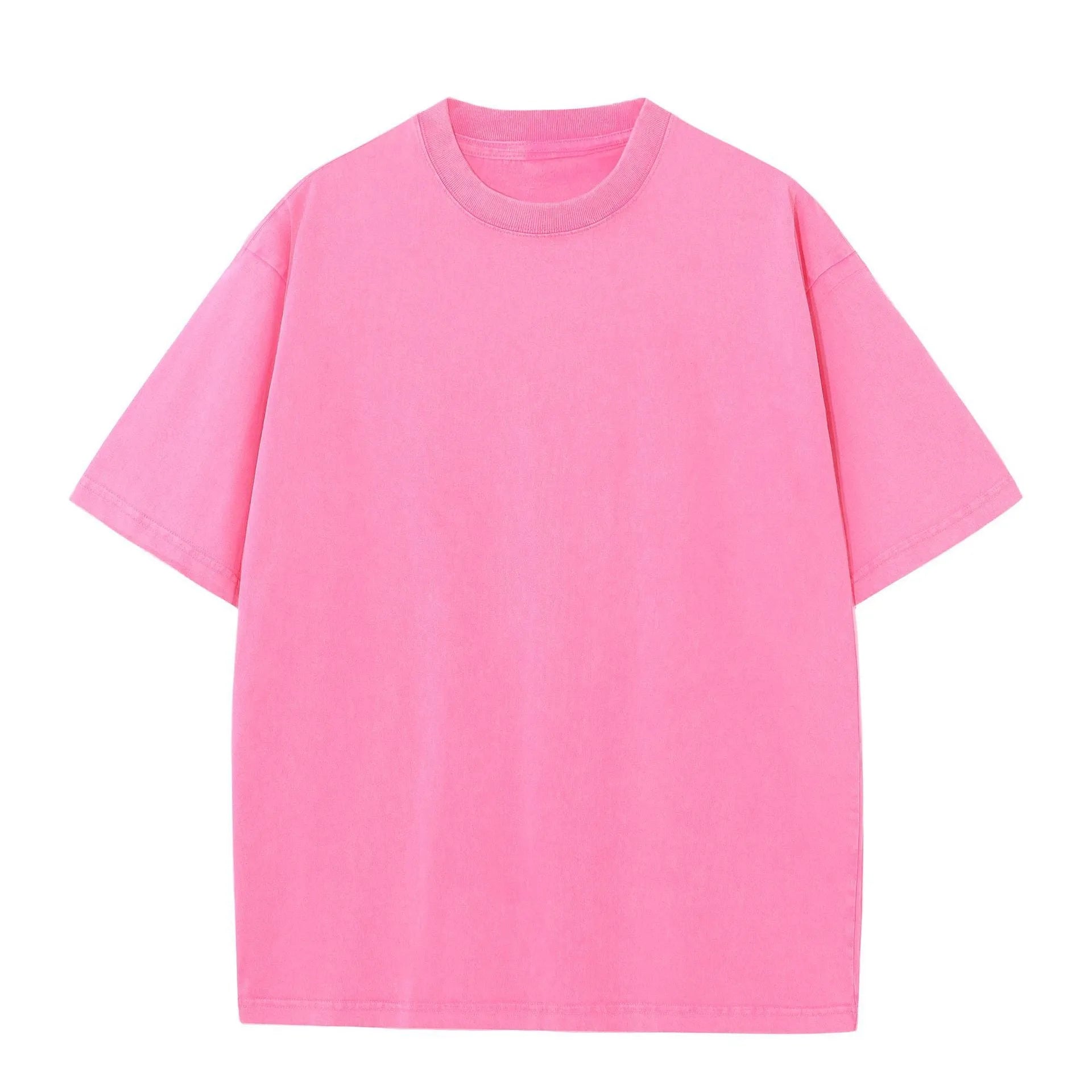 Men's pure cotton short sleeve round neck loose t-shirt in khaki colour