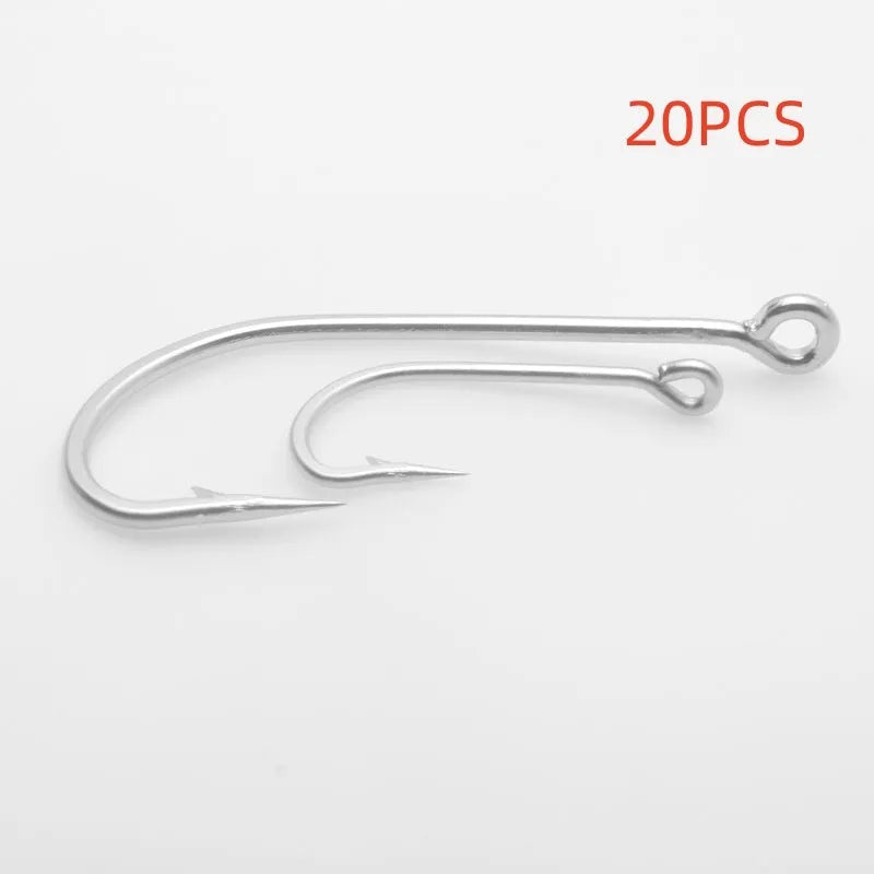 Stainless steel alloy sea fishing hooks in multiple styles for ocean boat fishing