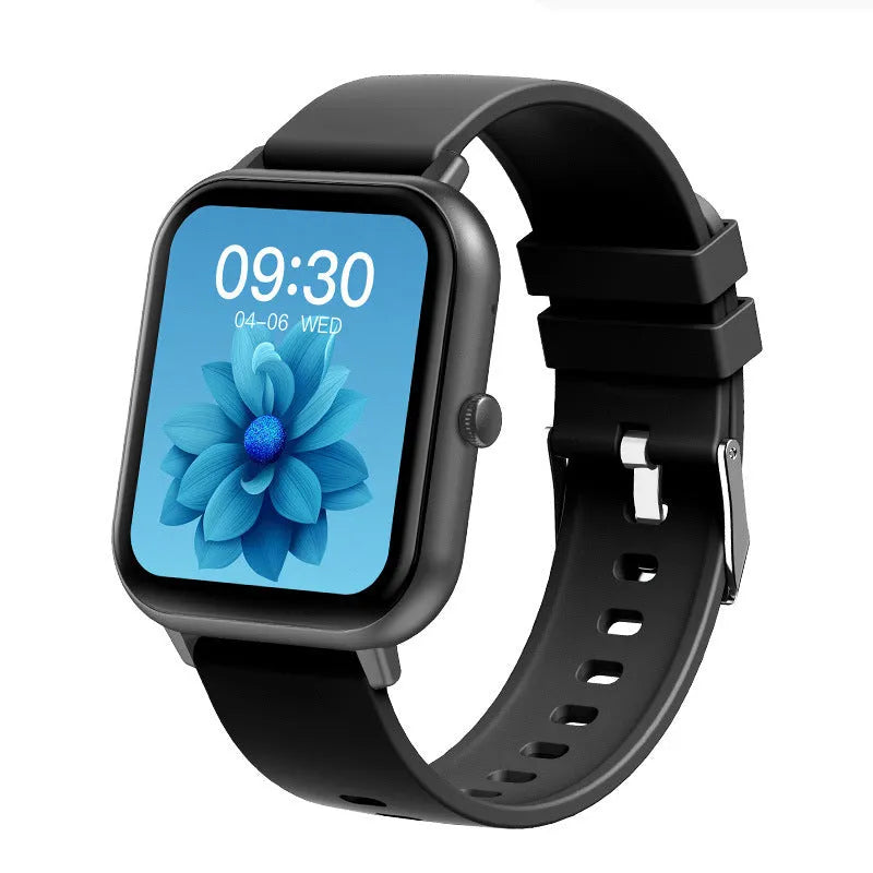 ZL54C smart watch with AMOLED display on wrist, showing health metrics interface