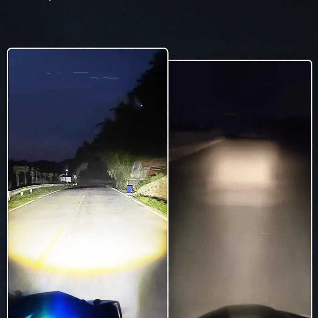 LED headlight conversion bulb for Chunfeng 150NK motorcycle with H4 base and integrated beam functions
