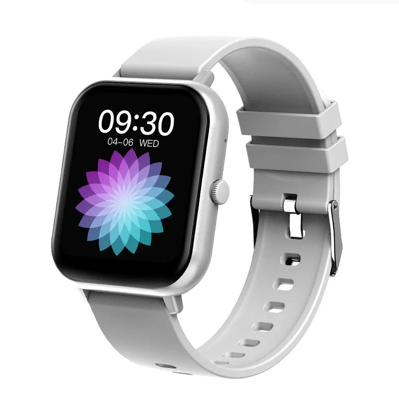 ZL54C smart watch with AMOLED display on wrist, showing health metrics interface