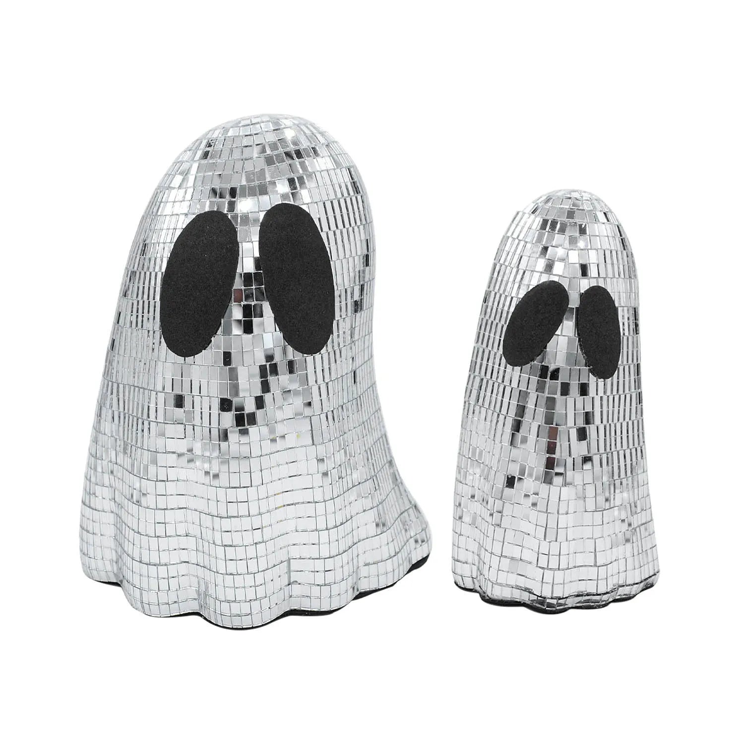 Silver Halloween ghost mosaic mirror patch desktop decoration on glass