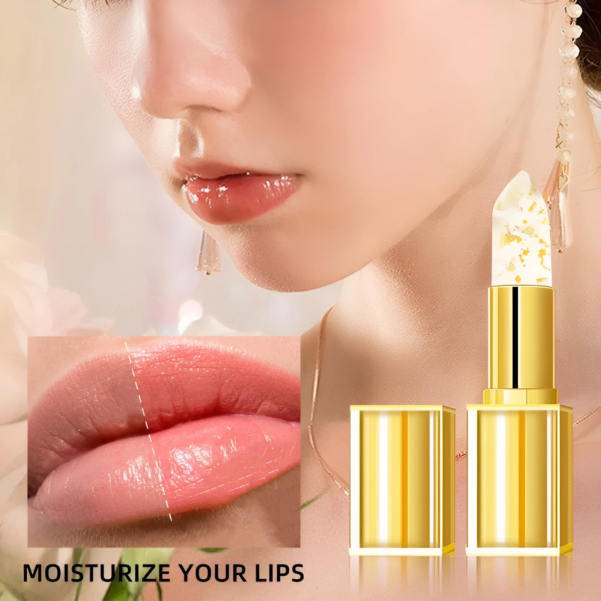 YB1001 gilding warm colour-changing anti-smudge lipstick, 3.5g three pieces