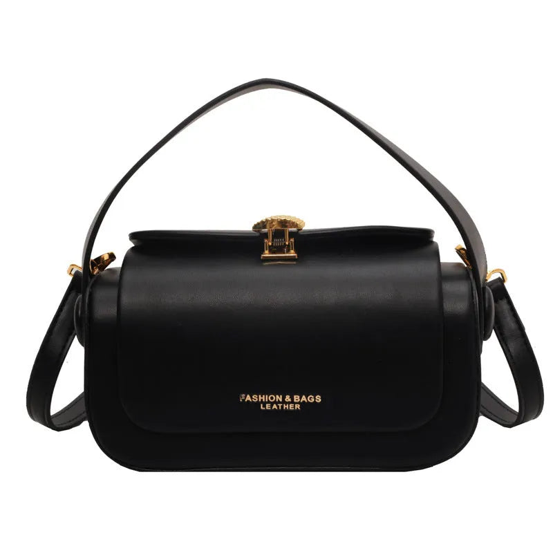 Women's personalised PU messenger bag in beige with embroidered letters and stitching detail