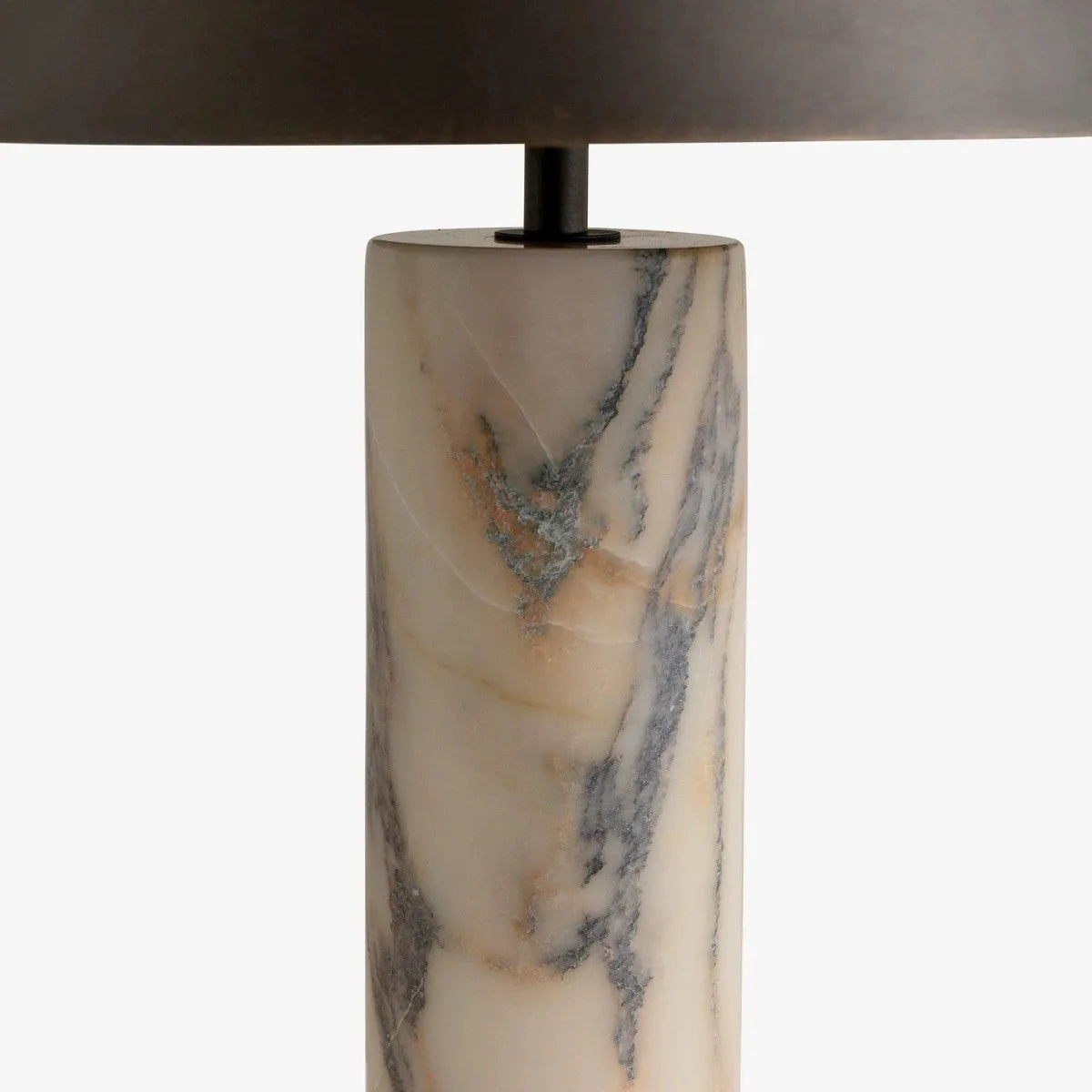 Black marble modern simplicity table lamp with power cord