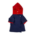 Colourful pet hoodie with polygonum pattern for cats and dogs, available in small and medium sizes