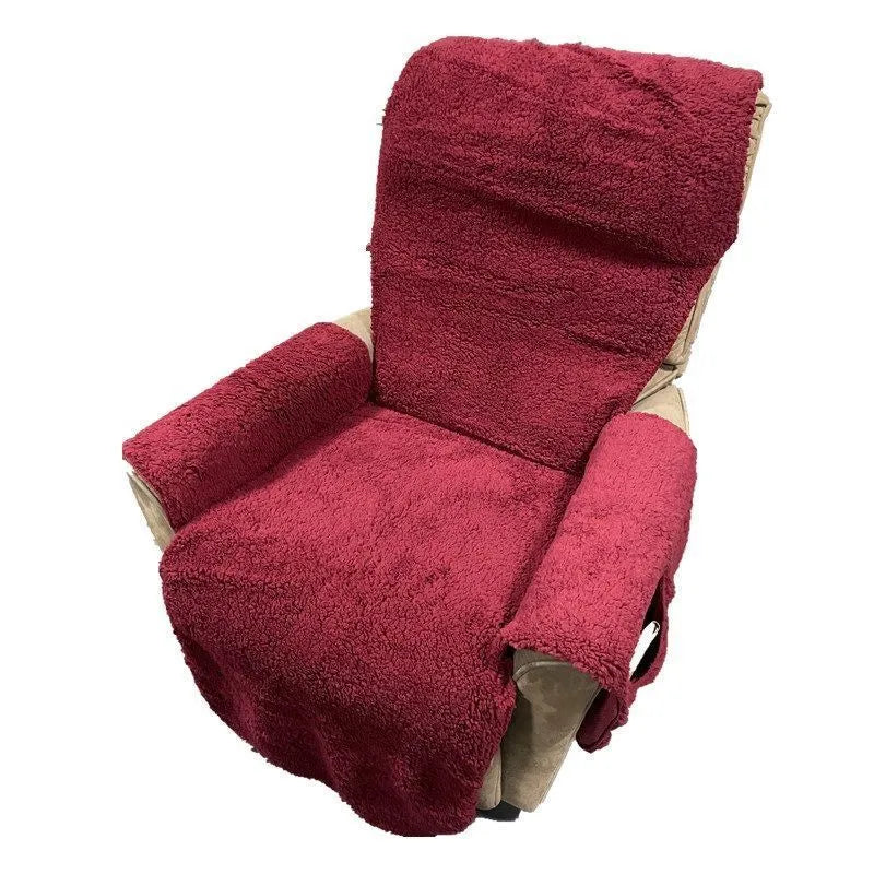 Polyester sofa cushion cover slipcover in lambswool colour with size options for furniture protection