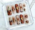 Handmade nail art kit with jelly glue, rubbing strip, nail patch in OPP bag, colour SGJ-A2-0026.
