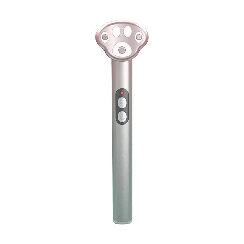 Gradient pink Cat's Paw Eye Beautification Instrument with micro-current vibration massage function