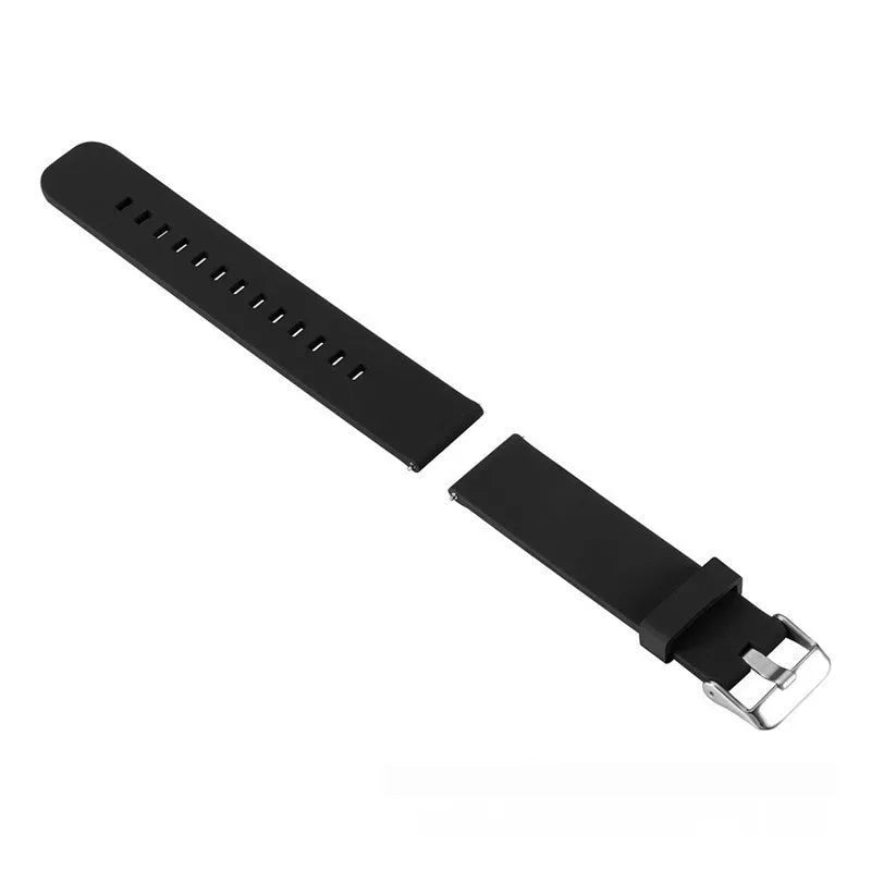 Solid colour silicone sports watch strap for Garmin Forerunner 245 fitness tracker