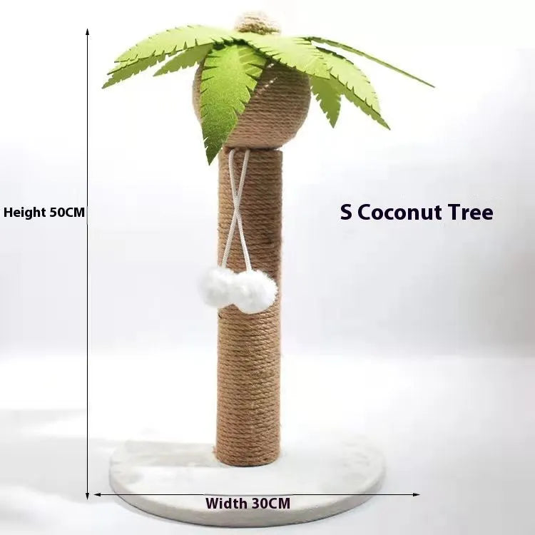 Masson cactus design cat scratch board and climbing post with cotton thread scratching surface.