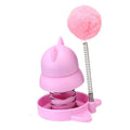 Blue, orange, and pink lucky cat design mint balls for cat dental care and play.