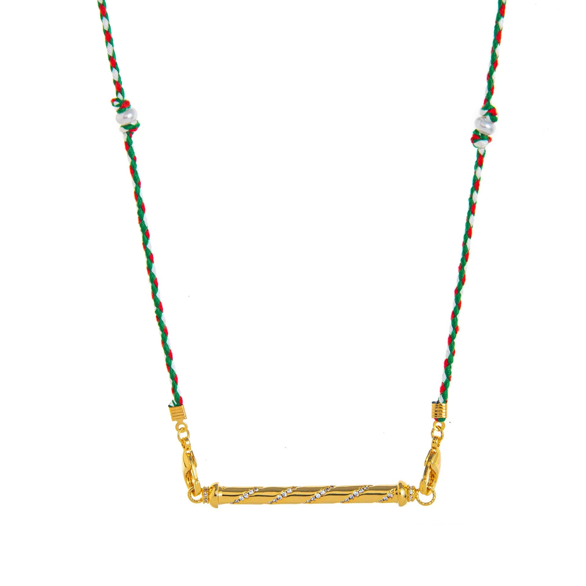 Copper geometry pendant necklace for men with star and eye motifs in blue colour on regular chain