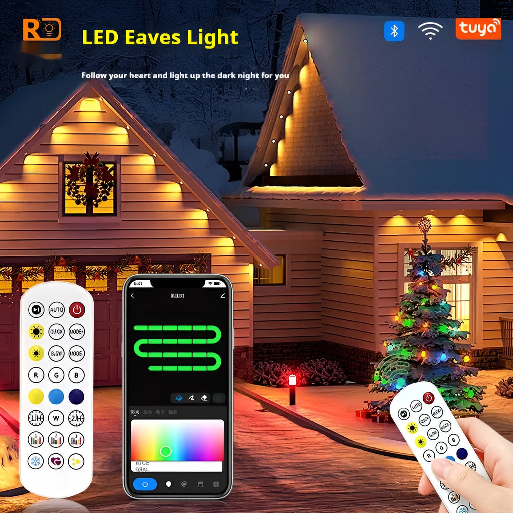 Outdoor LED string lights with planets-themed bulbs and remote control for colour changing