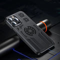 Breathable magnetic suction gaming phone case for Apple 13 Pro Max in cool black