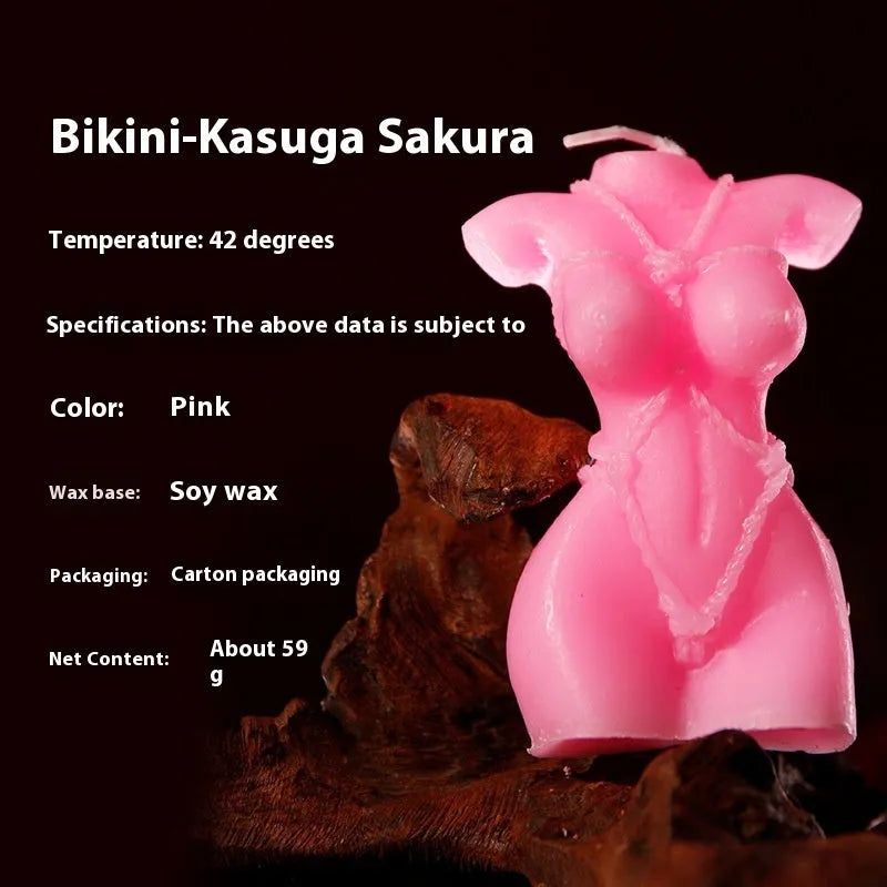 Smsexy Props low temperature soy wax candle in choice of three colours for sensual massage