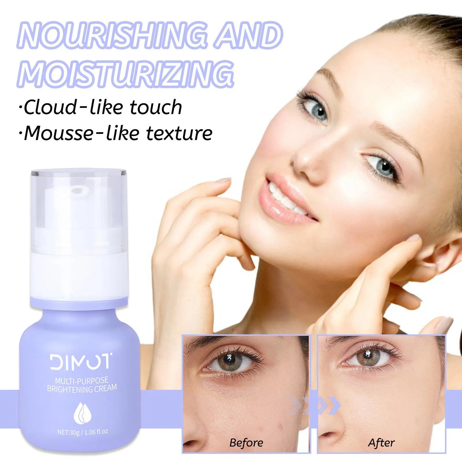30ml moisturising cream in container labelled as make-up primer skin moisturising cream gentle care
