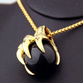Men's stainless steel pendant necklace 65g animal zodiac casting gold finish