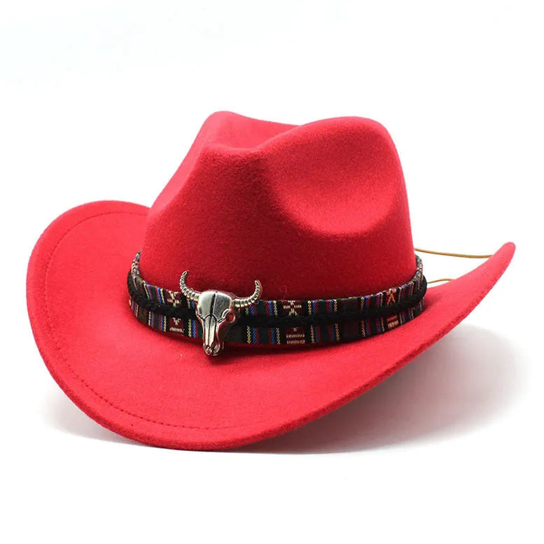 Polyester Western cowboy hat with bell crown in army green colour