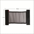 Car trunk elastic storage net organising loose items in vehicle boot