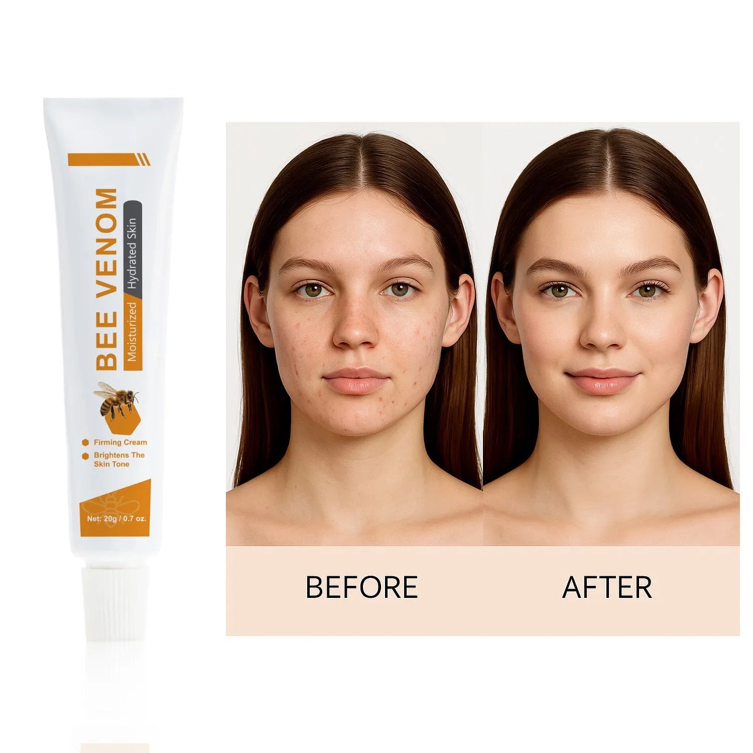 BEE Facial Neck Cream 20g skincare product with bee-themed packaging
