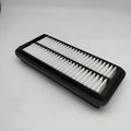 Black car air filter showing 256mm diameter measurement for modern vehicle replacement
