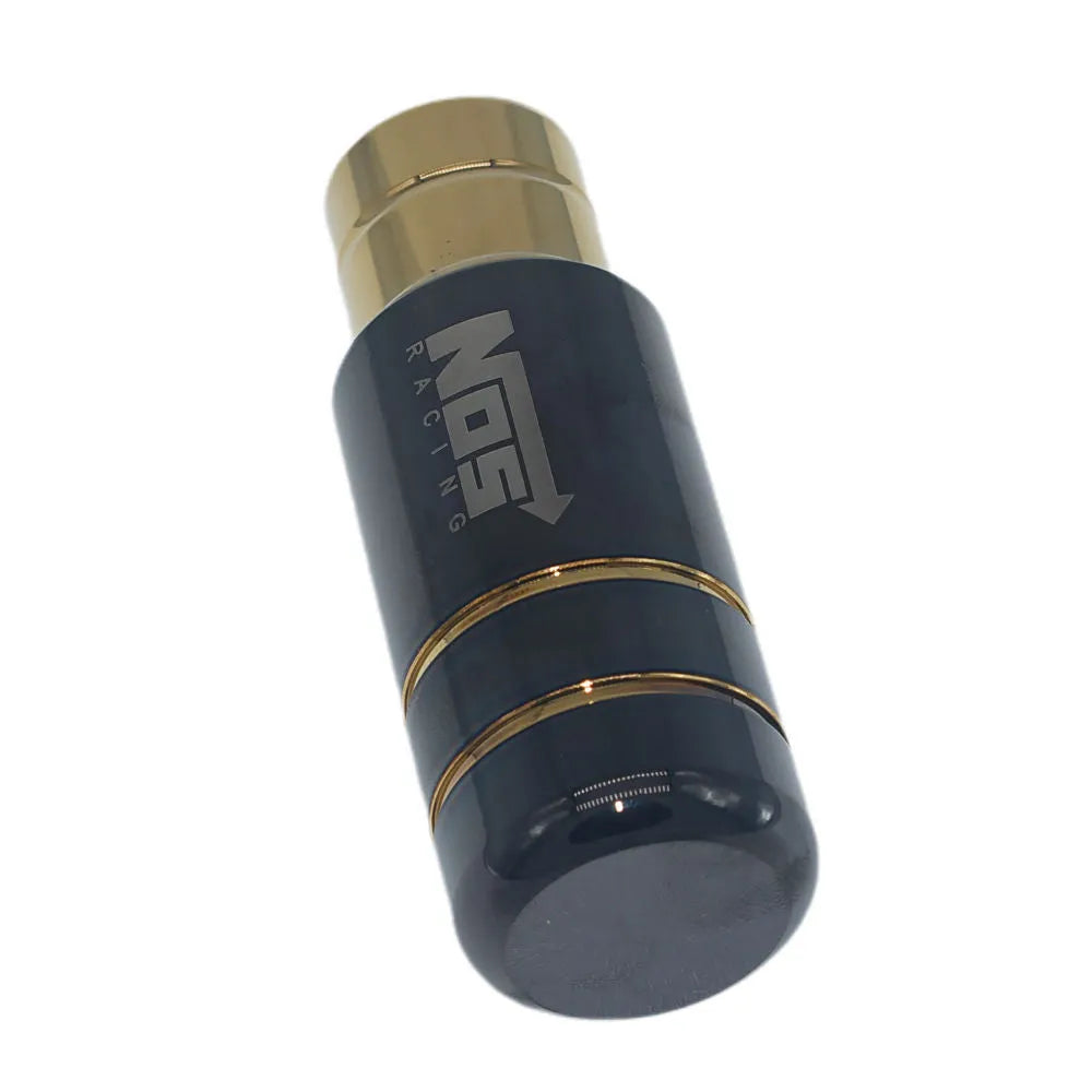 Roasted blue stainless steel gear shift head with three rubber installation sleeves
