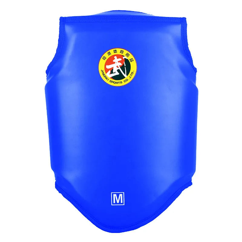 PU leather boxing helmet in red, blue, or black colours with S, M, L sizing options