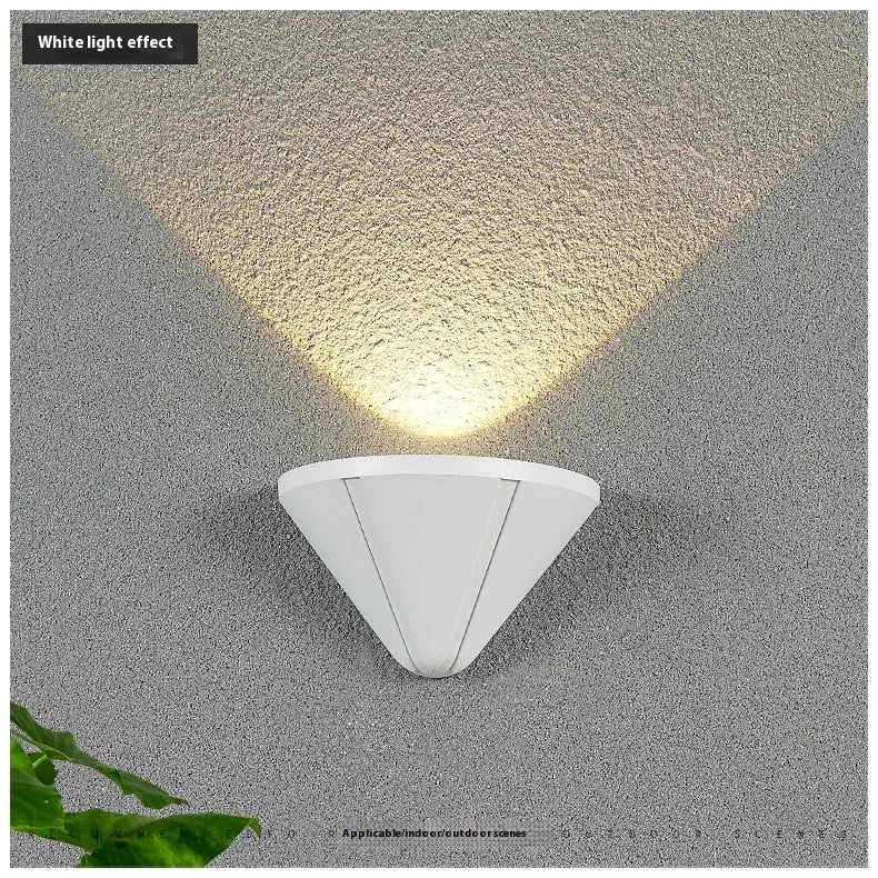 Black and white waterproof bird's nest design courtyard LED lamp with aluminium alloy shell
