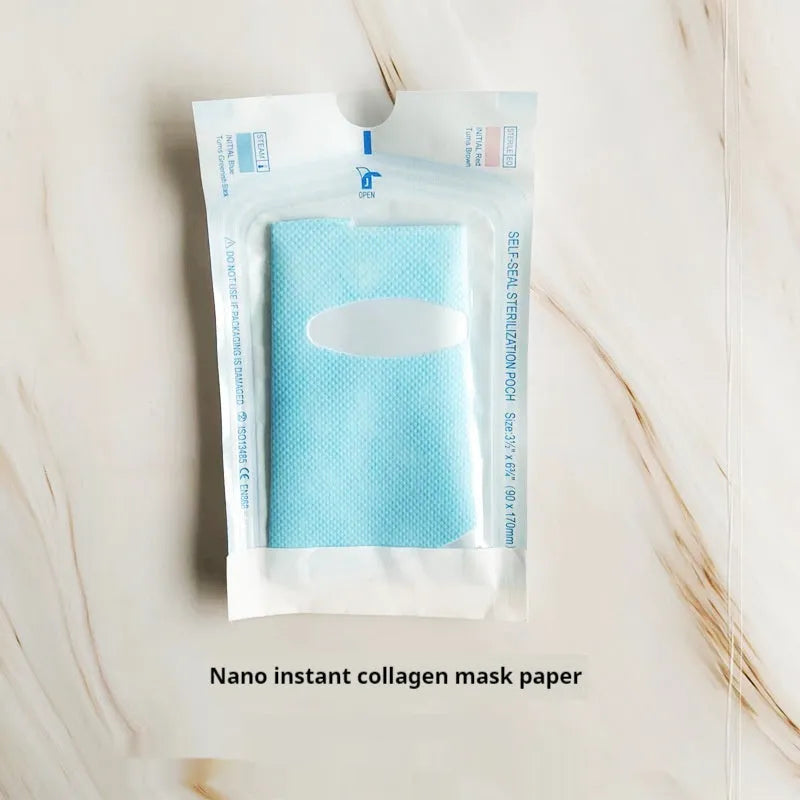Hydrolyzed fiber filling tablet soluble facial mask non-woven fabric instant film individually bagged